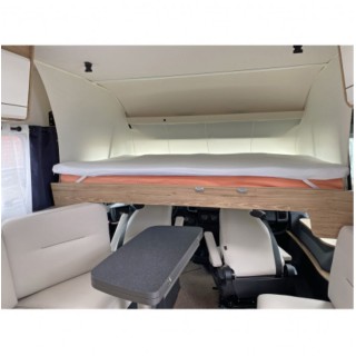 1 - Surmatelas respirant en mousse à mémoire de forme et gel 5 cm pour camping-car et caravane 150 x 200 cm